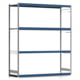 Weitspannregal EMIL - 3.000 x 2.570 x 800 mm (HxBxT) - Fachlast 400 kg - Stahlfachböden - Lagerregal Weitspannregal EMIL - 3.000 x 2.570 x 800 mm (HxBxT) - Fachlast 400 kg - Stahlfachböden - Lagerregal