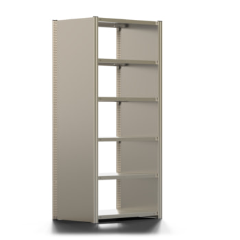 Büroregal - Aktenregal m. Seitenwand - Höhe 2.000 mm - 6 Böden 875 x 600 mm (BxT) - 150 kg Büroregal - Aktenregal m. Seitenwand - Höhe 2.000 mm - 6 Böden 875 x 600 mm (BxT) - 150 kg