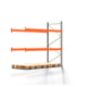 Palettenregal ARTUS - Anbauregal mit 3 Ebenen - Fachlast 2.100 kg - 2.500 x 2.700 x 1.100 mm (HxBxT) - Schwerlastregal Palettenregal ARTUS - Anbauregal mit 3 Ebenen - Fachlast 2.100 kg - 2.500 x 2.700 x 1.100 mm (HxBxT) - Schwerlastregal