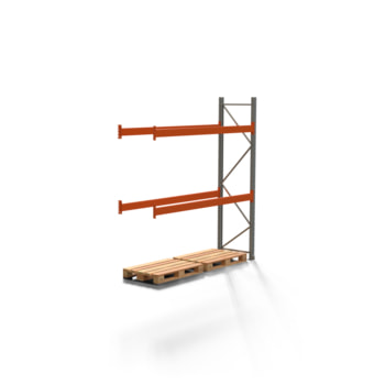 Palettenregal ARTUS - Anbauregal mit 3 Ebenen - Fachlast 3.000 kg - 3.000 x 2.700 x 800 mm (HxBxT) - Schwerlastregal Palettenregal ARTUS - Anbauregal mit 3 Ebenen - Fachlast 3.000 kg - 3.000 x 2.700 x 800 mm (HxBxT) - Schwerlastregal