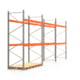 Palettenregal ARTUS - 3 Ebenen - Fachlast 3.000 kg - 3.500 x 8.440 x 1.100 mm (HxBxT) - 3 Felder - Schwerlastregal Palettenregal ARTUS - 3 Ebenen - Fachlast 3.000 kg - 3.500 x 8.440 x 1.100 mm (HxBxT) - 3 Felder - Schwerlastregal