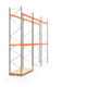 Palettenregal ARTUS - 3 Ebenen - Fachlast 2.100 kg - 5.500 x 8.440 x 1.100 mm (HxBxT) - 3 Felder - Schwerlastregal Palettenregal ARTUS - 3 Ebenen - Fachlast 2.100 kg - 5.500 x 8.440 x 1.100 mm (HxBxT) - 3 Felder - Schwerlastregal