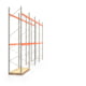 Palettenregal ARTUS - 3 Ebenen - Fachlast 2.100 kg - 5.500 x 11.225 x 1.100 mm (HxBxT) - 4 Felder - Schwerlastregal Palettenregal ARTUS - 3 Ebenen - Fachlast 2.100 kg - 5.500 x 11.225 x 1.100 mm (HxBxT) - 4 Felder - Schwerlastregal