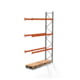 Palettenregal ARTUS - Anbauregal mit 4 Ebenen - Fachlast 2.100 kg - 4.500 x 2.700 x 800 mm (HxBxT) - Schwerlastregal Palettenregal ARTUS - Anbauregal mit 4 Ebenen - Fachlast 2.100 kg - 4.500 x 2.700 x 800 mm (HxBxT) - Schwerlastregal