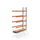 Palettenregal ARTUS - Anbauregal mit 5 Ebenen - Fachlast 2.100 kg - 4.000 x 2.700 x 800 mm (HxBxT) - Schwerlastregal Palettenregal ARTUS - Anbauregal mit 5 Ebenen - Fachlast 2.100 kg - 4.000 x 2.700 x 800 mm (HxBxT) - Schwerlastregal