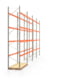 Palettenregal ARTUS - 5 Ebenen - Fachlast 2.100 kg - 5.500 x 11.225 x 1.100 mm (HxBxT) - 4 Felder - Schwerlastregal Palettenregal ARTUS - 5 Ebenen - Fachlast 2.100 kg - 5.500 x 11.225 x 1.100 mm (HxBxT) - 4 Felder - Schwerlastregal