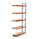 Palettenregal ARTUS - Anbauregal mit 5 Ebenen - Fachlast 2.250 kg - 5.500 x 2.700 x 800 mm (HxBxT) - Schwerlastregal Palettenregal ARTUS - Anbauregal mit 5 Ebenen - Fachlast 2.250 kg - 5.500 x 2.700 x 800 mm (HxBxT) - Schwerlastregal