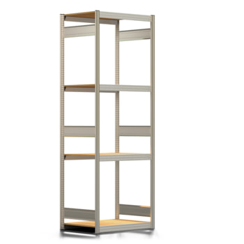 Schilderregal - Fachbodenregal - Holzböden - 250 kg - 2.500 x 875 x 600 mm (HxBxT) - erweiterbar - verzinkt - Steckregal BERT Schilderregal - Fachbodenregal - Holzböden - 250 kg - 2.500 x 875 x 600 mm (HxBxT) - erweiterbar - verzinkt - Steckregal BERT