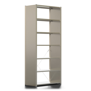 Fachbodenregal mit Seitenwand - 250 kg - 3.000 x 1.285 x 600 mm (HxBxT) - wählbar - 7 Böden - verzinkt - Lagerregal - Steckregal - BERT Fachbodenregal mit Seitenwand - 250 kg - 3.000 x 1.285 x 600 mm (HxBxT) - wählbar - 7 Böden - verzinkt - Lagerregal - Steckregal - BERT