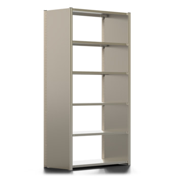 Fachbodenregal mit Seitenwand - 350 kg - 2.500 x 1.285 x 600 mm (HxBxT) - wählbar - 6 Böden - verzinkt - Lagerregal - Steckregal - BERT Fachbodenregal mit Seitenwand - 350 kg - 2.500 x 1.285 x 600 mm (HxBxT) - wählbar - 6 Böden - verzinkt - Lagerregal - Steckregal - BERT