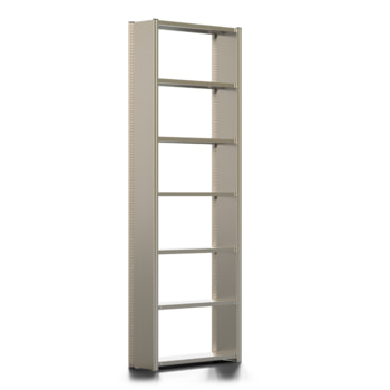 Fachbodenregal mit Seitenwand - 350 kg - 3.000 x 1.005 x 300 mm (HxBxT) - wählbar - 7 Böden - verzinkt - Lagerregal - Steckregal - BERT Fachbodenregal mit Seitenwand - 350 kg - 3.000 x 1.005 x 300 mm (HxBxT) - wählbar - 7 Böden - verzinkt - Lagerregal - Steckregal - BERT