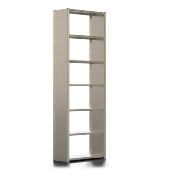 Fachbodenregal mit Seitenwand - 350 kg - 3.000 x 1.005 x 400 mm (HxBxT) - wählbar - 7 Böden - verzinkt - Lagerregal - Steckregal - BERT Fachbodenregal mit Seitenwand - 350 kg - 3.000 x 1.005 x 400 mm (HxBxT) - wählbar - 7 Böden - verzinkt - Lagerregal - Steckregal - BERT