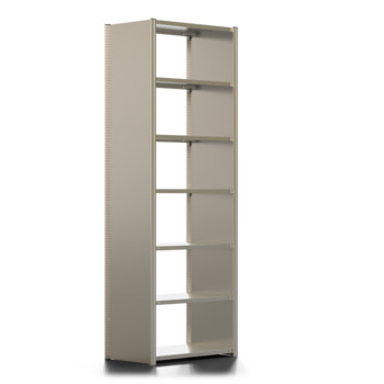 Fachbodenregal mit Seitenwand - 350 kg - 3.000 x 1.005 x 600 mm (HxBxT) - wählbar - 7 Böden - verzinkt - Lagerregal - Steckregal - BERT Fachbodenregal mit Seitenwand - 350 kg - 3.000 x 1.005 x 600 mm (HxBxT) - wählbar - 7 Böden - verzinkt - Lagerregal - Steckregal - BERT