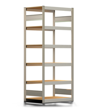 Archivregal mit Holzböden - Tiefenriegel - 6 Ebenen - 250 kg - 2.075 x 875 x 600 mm (HxBxT) - erweiterbar - verzinkt - Steckregal BERT Archivregal mit Holzböden - Tiefenriegel - 6 Ebenen - 250 kg - 2.075 x 875 x 600 mm (HxBxT) - erweiterbar - verzinkt - Steckregal BERT