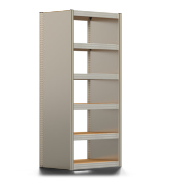 Archivregal mit Holzböden - Seitenwand - 6 Ebenen - 250 kg - 2.075 x 875 x 600 mm (HxBxT) - erweiterbar - verzinkt - Steckregal BERT Archivregal mit Holzböden - Seitenwand - 6 Ebenen - 250 kg - 2.075 x 875 x 600 mm (HxBxT) - erweiterbar - verzinkt - Steckregal BERT