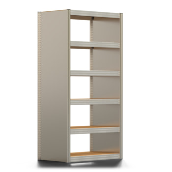 Archivregal mit Holzböden - Seitenwand - 6 Ebenen - 250 kg - 2.075 x 1.005 x 600 mm (HxBxT) - erweiterbar - verzinkt - Steckregal BERT Archivregal mit Holzböden - Seitenwand - 6 Ebenen - 250 kg - 2.075 x 1.005 x 600 mm (HxBxT) - erweiterbar - verzinkt - Steckregal BERT