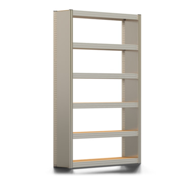 Archivregal mit Holzböden - Seitenwand - 6 Ebenen - 250 kg - 2.075 x 1.285 x 300 mm (HxBxT) - erweiterbar - verzinkt - Steckregal BERT Archivregal mit Holzböden - Seitenwand - 6 Ebenen - 250 kg - 2.075 x 1.285 x 300 mm (HxBxT) - erweiterbar - verzinkt - Steckregal BERT