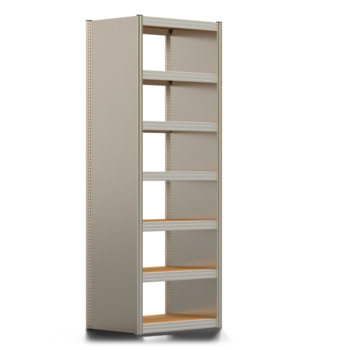 Archivregal mit Holzböden - Seitenwand - 7 Ebenen - 250 kg - 2.500 x 875 x 600 mm (HxBxT) - erweiterbar - verzinkt - Steckregal BERT Archivregal mit Holzböden - Seitenwand - 7 Ebenen - 250 kg - 2.500 x 875 x 600 mm (HxBxT) - erweiterbar - verzinkt - Steckregal BERT