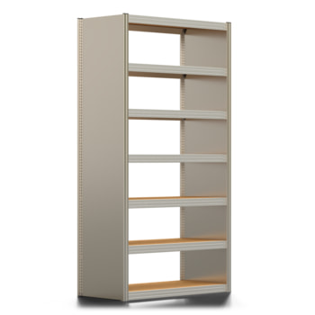 Archivregal mit Holzböden - Seitenwand - 7 Ebenen - 250 kg - 2.500 x 1.285 x 600 mm (HxBxT) - erweiterbar - verzinkt - Steckregal BERT Archivregal mit Holzböden - Seitenwand - 7 Ebenen - 250 kg - 2.500 x 1.285 x 600 mm (HxBxT) - erweiterbar - verzinkt - Steckregal BERT