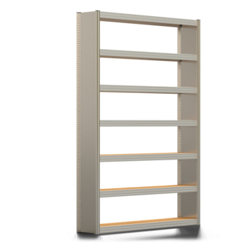 Archivregal mit Holzböden - Seitenwand - 7 Ebenen - 250 kg - 2.500 x 1.695 x 300 mm (HxBxT) - erweiterbar - verzinkt - Steckregal BERT Archivregal mit Holzböden - Seitenwand - 7 Ebenen - 250 kg - 2.500 x 1.695 x 300 mm (HxBxT) - erweiterbar - verzinkt - Steckregal BERT