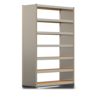 Archivregal mit Holzböden - Seitenwand - 7 Ebenen - 250 kg - 2.500 x 1.695 x 600 mm (HxBxT) - erweiterbar - verzinkt - Steckregal BERT Archivregal mit Holzböden - Seitenwand - 7 Ebenen - 250 kg - 2.500 x 1.695 x 600 mm (HxBxT) - erweiterbar - verzinkt - Steckregal BERT
