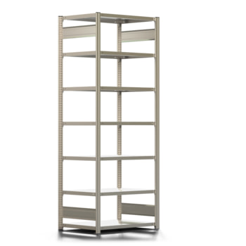 Ordnerregal - Aktenregal - 150 kg - 2.325 x 875 x 600 mm (HxBxT) - erweiterbar - verzinkt - 7 Böden - Steckregal - BERT Ordnerregal - Aktenregal - 150 kg - 2.325 x 875 x 600 mm (HxBxT) - erweiterbar - verzinkt - 7 Böden - Steckregal - BERT