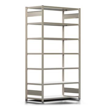 Ordnerregal - Aktenregal - 150 kg - 2.325 x 1.285 x 600 mm (HxBxT) - erweiterbar - verzinkt - 7 Böden - Steckregal - BERT Ordnerregal - Aktenregal - 150 kg - 2.325 x 1.285 x 600 mm (HxBxT) - erweiterbar - verzinkt - 7 Böden - Steckregal - BERT