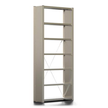 Ordnerregal - Aktenregal mit Seitenwand - 150 kg - 2.325 x 1.005 x 300 mm (HxBxT) - erweiterbar - verzinkt - 7 Böden - Steckregal - BERT Ordnerregal - Aktenregal mit Seitenwand - 150 kg - 2.325 x 1.005 x 300 mm (HxBxT) - erweiterbar - verzinkt - 7 Böden - Steckregal - BERT