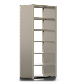 Ordnerregal - Aktenregal mit Seitenwand - 150 kg - 2.325 x 1.005 x 600 mm (HxBxT) - erweiterbar - verzinkt - 7 Böden - Steckregal - BERT Ordnerregal - Aktenregal mit Seitenwand - 150 kg - 2.325 x 1.005 x 600 mm (HxBxT) - erweiterbar - verzinkt - 7 Böden - Steckregal - BERT