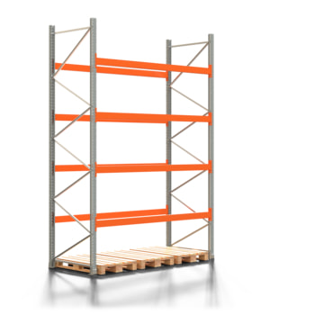 Palettenregal ARTUS - 5 Ebenen - Fachlast 2.000 kg - 4.000 x 2.700 x 1.100 mm (HxBxT) - Schwerlastregal 