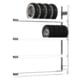 Felgenregal mit Tiefenriegel - 250 kg - 2.000 x 1.695 x 300 mm (HxBxT) - 4 Ebenen - Anbauregal - Steckregal BERT