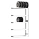 Felgenregal mit Tiefenriegel - 250 kg - 2.500 x 1.285 x 300 mm (HxBxT) - 5 Ebenen - Anbauregal - Steckregal BERT