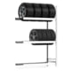 Reifenregal mit Tiefenriegel - 250 kg - 2.000 x 1.285 x 500 mm (HxBxT) - 3 Ebenen - Anbauregal - Steckregal BERT