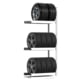 Räderregal mit Tiefenriegel - 250 kg - 2.000 x 875 x 400 mm (HxBxT) - 3 Ebenen - Anbauregal - Steckregal BERT