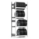 Reifenregal mit Tiefenriegel - 250 kg - 2.500 x 1.005 x 500 mm (HxBxT) - 4 Ebenen - erweiterbar - Steckregal BERT Reifenregal mit Tiefenriegel - 250 kg - 2.500 x 1.005 x 500 mm (HxBxT) - 4 Ebenen - erweiterbar - Steckregal BERT