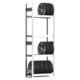 Räderregal mit Tiefenriegel - 250 kg - 2.500 x 875 x 400 mm (HxBxT) - 4 Ebenen - erweiterbar - Steckregal BERT Räderregal mit Tiefenriegel - 250 kg - 2.500 x 875 x 400 mm (HxBxT) - 4 Ebenen - erweiterbar - Steckregal BERT