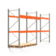 Palettenregal ARTUS - Regalreihe mit 2 Feldern - Fachlast 3.000 kg - 3.000 x 5.655 x 1.100 mm (HxBxT) - Schwerlastregal Palettenregal ARTUS - Regalreihe mit 2 Feldern - Fachlast 3.000 kg - 3.000 x 5.655 x 1.100 mm (HxBxT) - Schwerlastregal