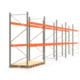 Palettenregal ARTUS - Regalreihe mit 5 Feldern - Fachlast 3.000 kg - 3.000 x 14.010 x 1.100 mm (HxBxT) - Schwerlastregal Palettenregal ARTUS - Regalreihe mit 5 Feldern - Fachlast 3.000 kg - 3.000 x 14.010 x 1.100 mm (HxBxT) - Schwerlastregal