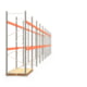 Palettenregal ARTUS - Regalreihe mit 10 Feldern - Fachlast 3.000 kg - 3.500 x 27.935 x 1.100 mm (HxBxT) - Schwerlastregal Palettenregal ARTUS - Regalreihe mit 10 Feldern - Fachlast 3.000 kg - 3.500 x 27.935 x 1.100 mm (HxBxT) - Schwerlastregal