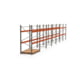 Palettenregal ARTUS - Regalreihe mit 7 Feldern - Fachlast 3.000 kg - 2.500 x 13.980 x 1.100 mm (HxBxT) - Schwerlastregal Palettenregal ARTUS - Regalreihe mit 7 Feldern - Fachlast 3.000 kg - 2.500 x 13.980 x 1.100 mm (HxBxT) - Schwerlastregal