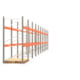 Palettenregal ARTUS - Regalreihe mit 10 Feldern - Fachlast 2.000 kg - 2.500 x 19.935 x 1.100 mm (HxBxT) - Schwerlastregal Palettenregal ARTUS - Regalreihe mit 10 Feldern - Fachlast 2.000 kg - 2.500 x 19.935 x 1.100 mm (HxBxT) - Schwerlastregal