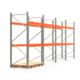 Palettenregal ARTUS - Regalreihe mit 4 Feldern - Fachlast 2.000 kg - 3.000 x 8.025 x 1.100 mm (HxBxT) - Schwerlastregal Palettenregal ARTUS - Regalreihe mit 4 Feldern - Fachlast 2.000 kg - 3.000 x 8.025 x 1.100 mm (HxBxT) - Schwerlastregal