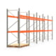 Palettenregal ARTUS - Regalreihe mit 5 Feldern - Fachlast 2.000 kg - 3.000 x 10.010 x 1.100 mm (HxBxT) - Schwerlastregal Palettenregal ARTUS - Regalreihe mit 5 Feldern - Fachlast 2.000 kg - 3.000 x 10.010 x 1.100 mm (HxBxT) - Schwerlastregal