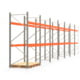 Palettenregal ARTUS - Regalreihe mit 7 Feldern - Fachlast 2.000 kg - 3.000 x 13.980 x 1.100 mm (HxBxT) - Schwerlastregal Palettenregal ARTUS - Regalreihe mit 7 Feldern - Fachlast 2.000 kg - 3.000 x 13.980 x 1.100 mm (HxBxT) - Schwerlastregal