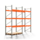 Palettenregal ARTUS - Regalreihe, 2 Felder - Fachlast 2.000 kg - Feldlast 6.000 kg - 3.500 x 4.055 x 1.100 mm (HxBxT) - Schwerlastregal Palettenregal ARTUS - Regalreihe, 2 Felder - Fachlast 2.000 kg - Feldlast 6.000 kg - 3.500 x 4.055 x 1.100 mm (HxBxT) - Schwerlastregal