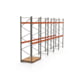 Palettenregal ARTUS - Regalreihe mit 5 Feldern - Fachlast 3.000 kg - 4.000 x 10.010 x 1.100 mm (HxBxT) - Schwerlastregal Palettenregal ARTUS - Regalreihe mit 5 Feldern - Fachlast 3.000 kg - 4.000 x 10.010 x 1.100 mm (HxBxT) - Schwerlastregal