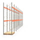 Palettenregal ARTUS - Regalreihe mit 9 Feldern - Fachlast 2.000 kg - 4.000 x 17.950 x 1.100 mm (HxBxT) - Schwerlastregal Palettenregal ARTUS - Regalreihe mit 9 Feldern - Fachlast 2.000 kg - 4.000 x 17.950 x 1.100 mm (HxBxT) - Schwerlastregal