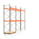 Palettenregal ARTUS - Regalreihe mit 3 Feldern - Fachlast 2.000 kg - 4.500 x 6.040 x 1.100 mm (HxBxT) - Schwerlastregal Palettenregal ARTUS - Regalreihe mit 3 Feldern - Fachlast 2.000 kg - 4.500 x 6.040 x 1.100 mm (HxBxT) - Schwerlastregal