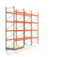 Palettenregal ARTUS - Regalreihe, 3 Felder - Fachlast 2.000 kg - Feldlast 8.000 kg - 4.500 x 6.040 x 1.100 mm (HxBxT) - Schwerlastregal Palettenregal ARTUS - Regalreihe, 3 Felder - Fachlast 2.000 kg - Feldlast 8.000 kg - 4.500 x 6.040 x 1.100 mm (HxBxT) - Schwerlastregal