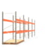 Palettenregal ARTUS - Regalreihe mit 4 Feldern - Fachlast 4.000 kg - 2.500 x 14.825 x 1.100 mm (HxBxT) - Schwerlastregal